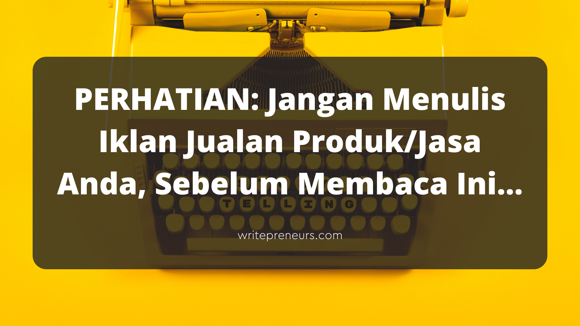 Cara cepat belajar copywriting