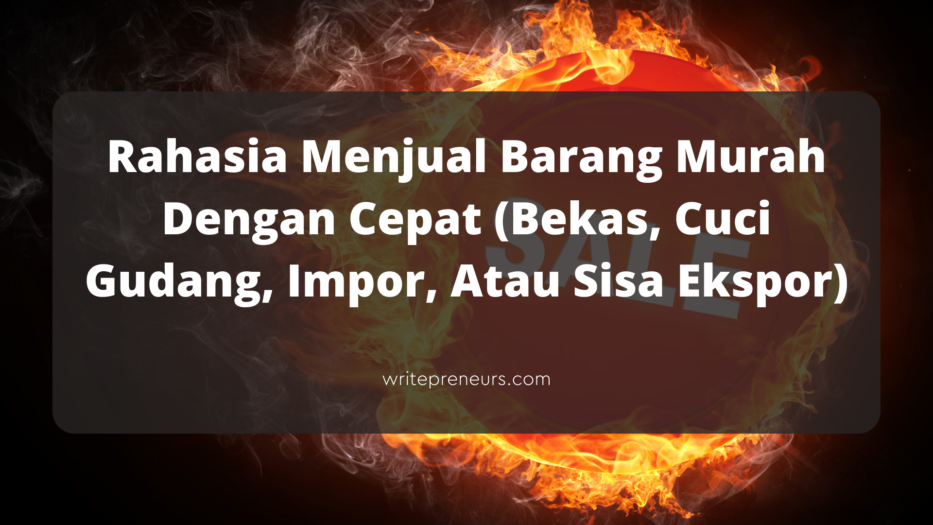 Cara cepat menjual barang