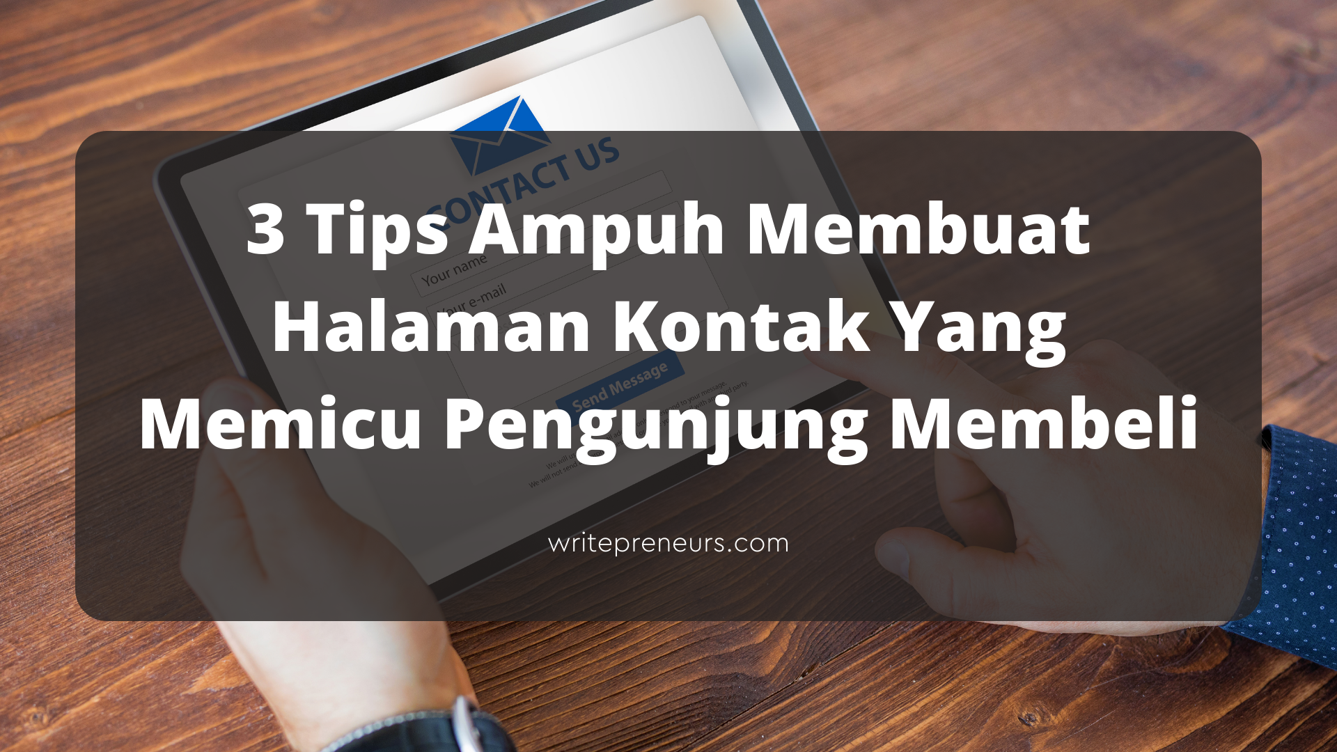 Cara membuat halaman kontak di toko online