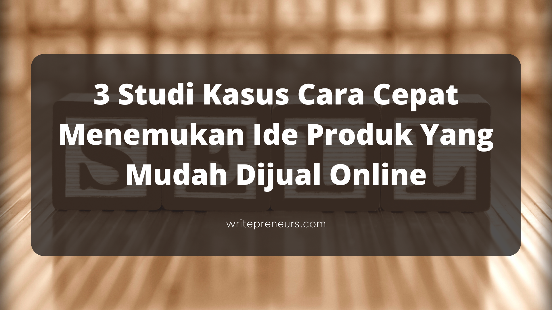 Cara mencari produk untuk dijual online