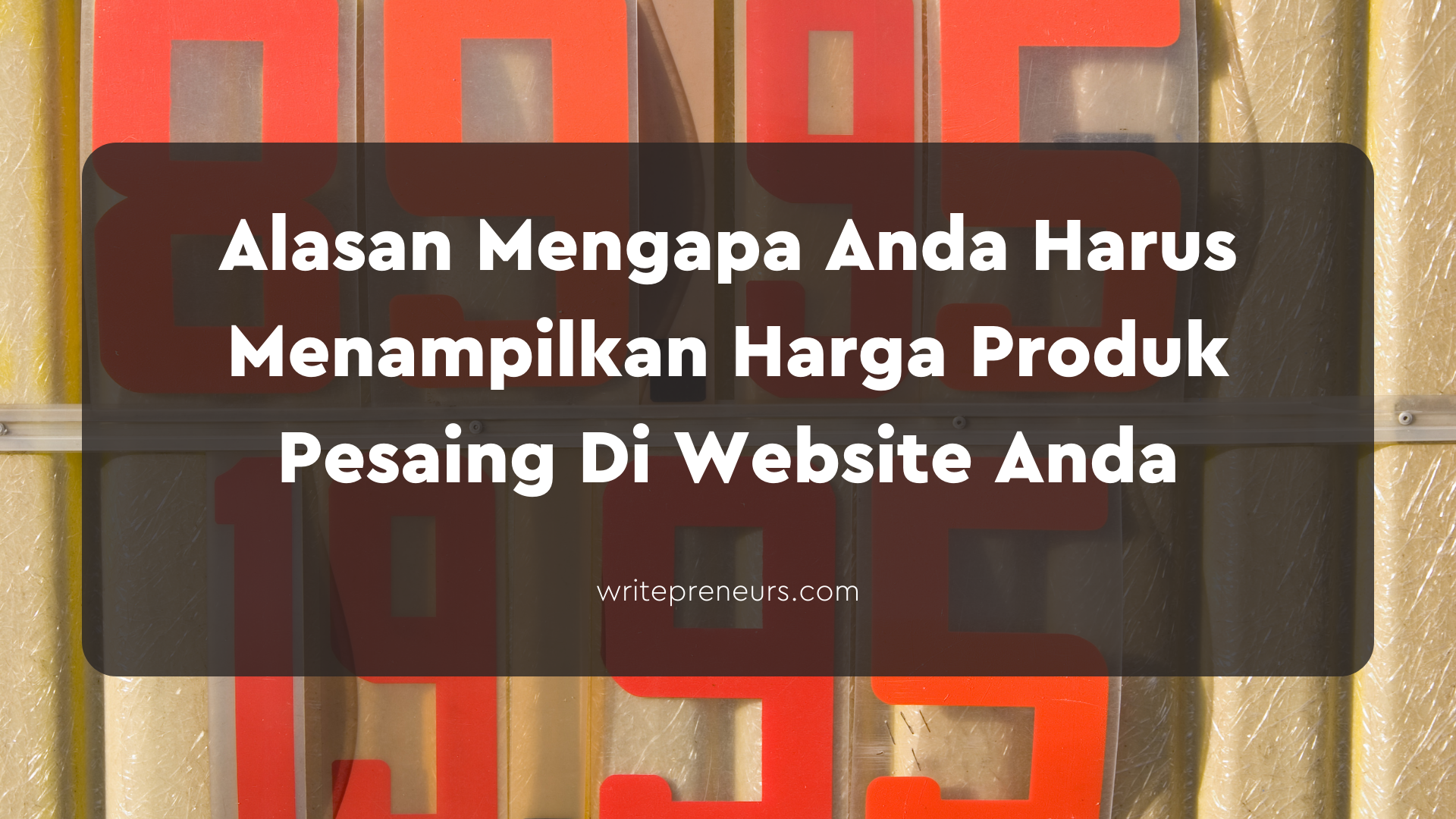 Harga produk untuk penjualan online