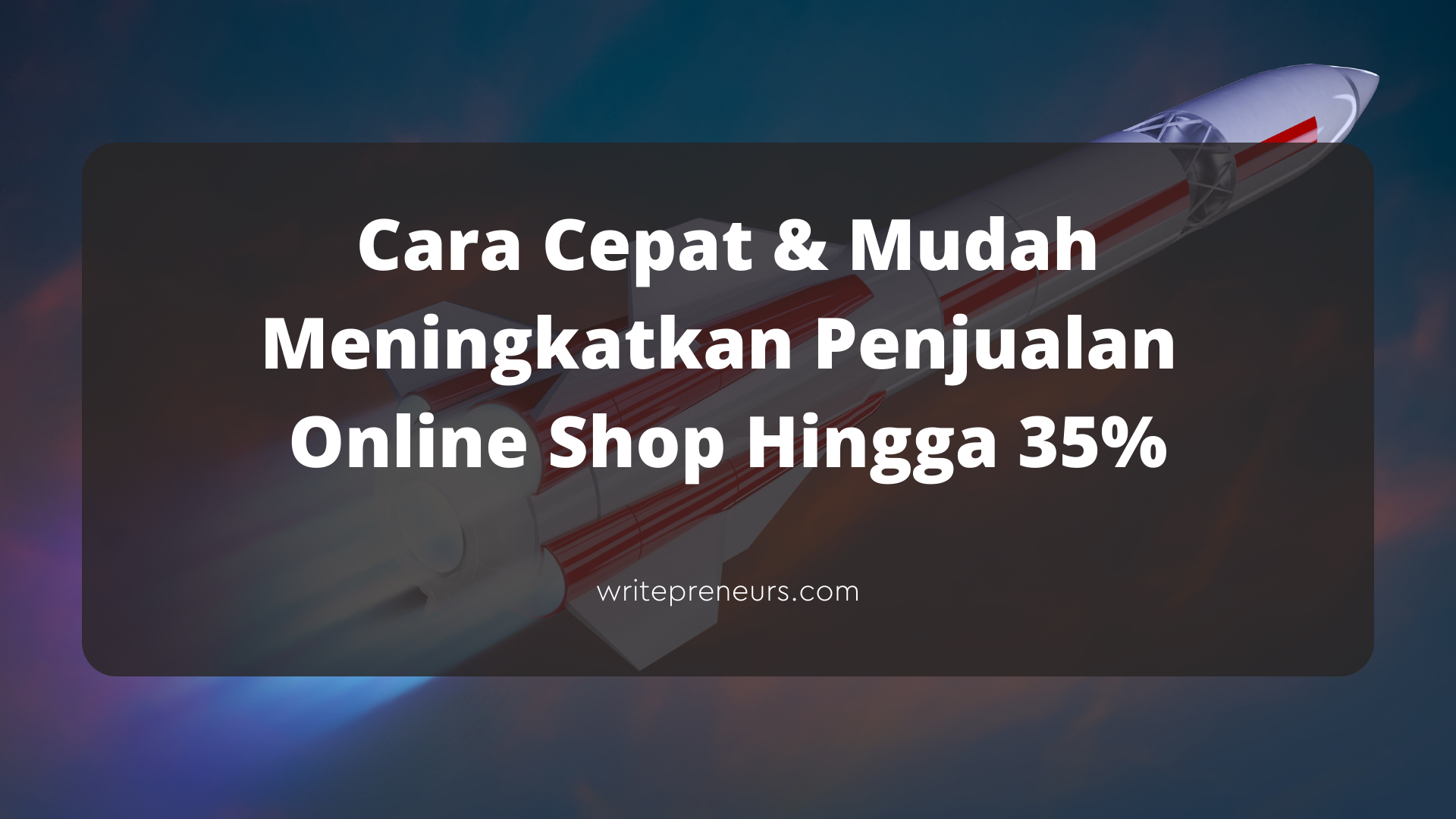 Cara meningkatkan penjualan online shop